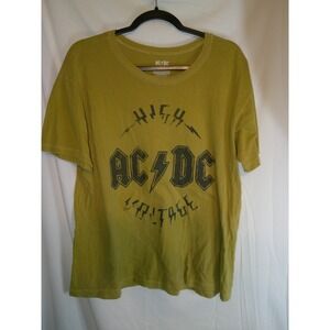 Vintage AC/DC High‎ Voltage Graphic T Shirt Rock Band Music Tee Medium